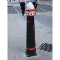 Flexible bollard signposts