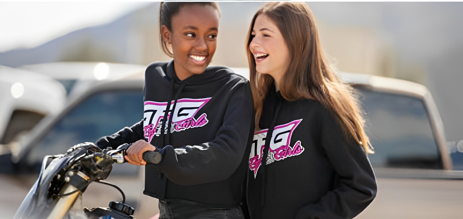 girls racing t-shirt