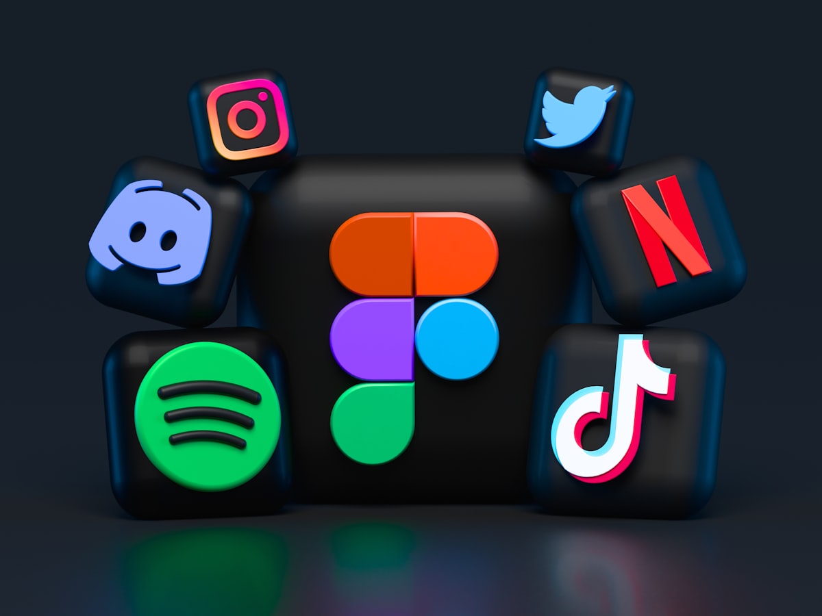 Social media platform icons representing influencer and creator content across TikTok, Instagram and more